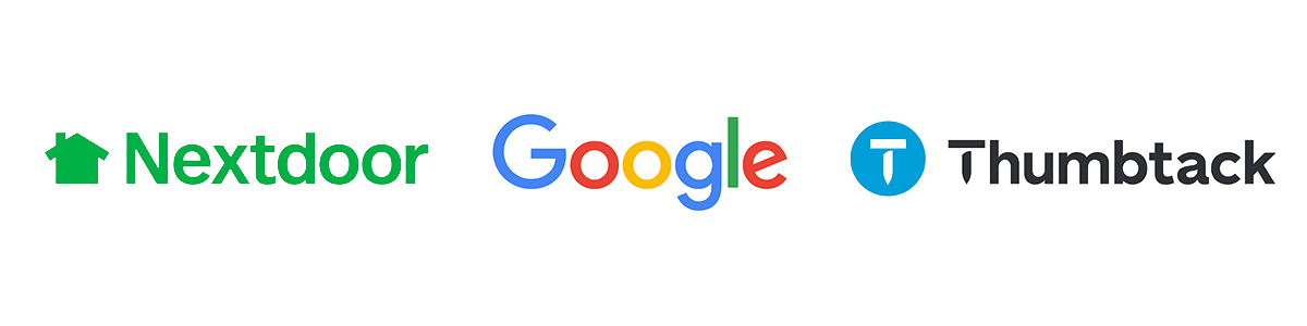 Verified by Nextdoor Google Thumbtack